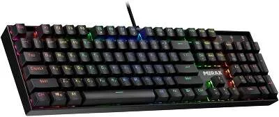 Defender Механическая клавиатура Mirax GK-352 RU,RGB,черн,син.свитчи,104кн
