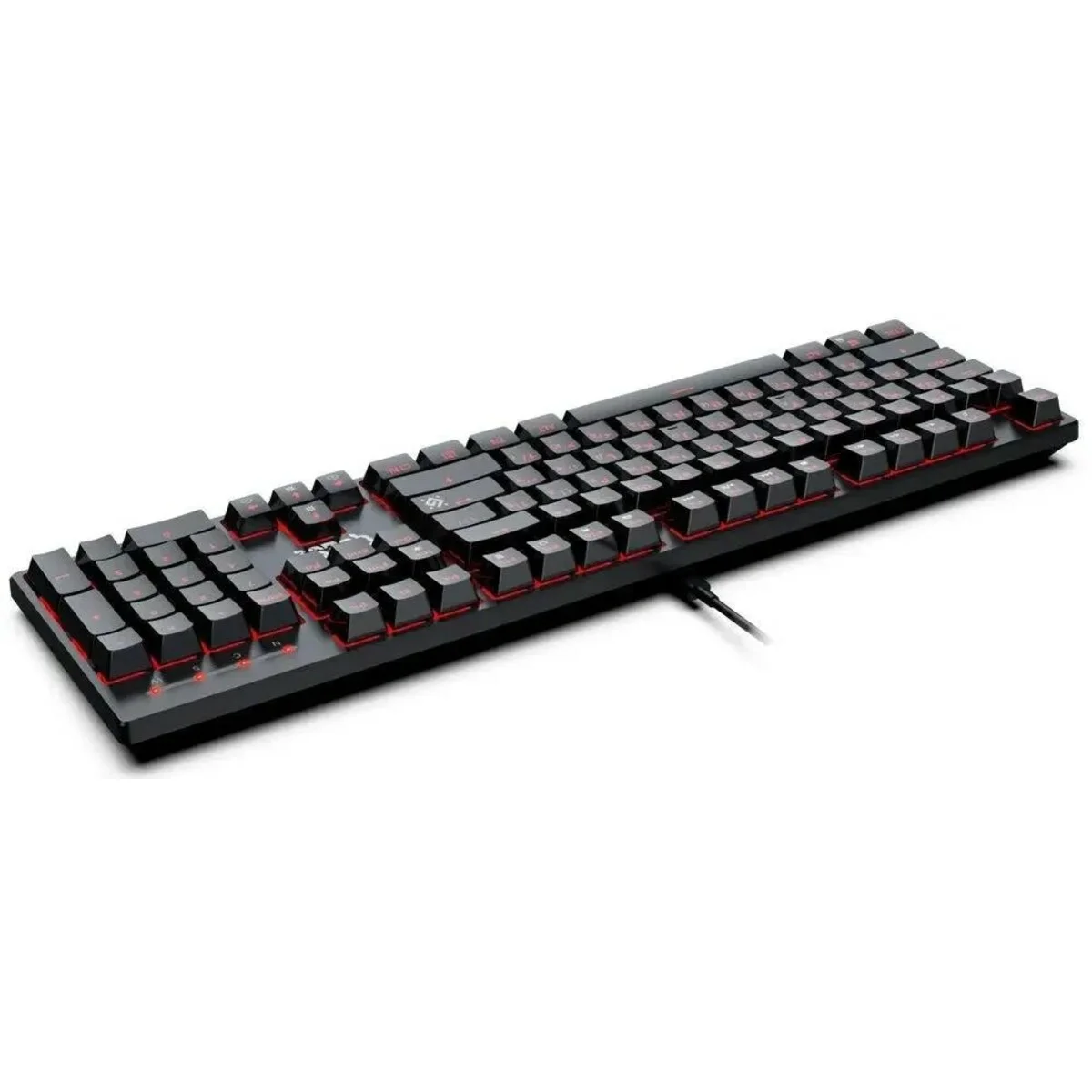 Defender Механическая клавиатура Quest GK-596 RU,черный,104кн,SNK красные