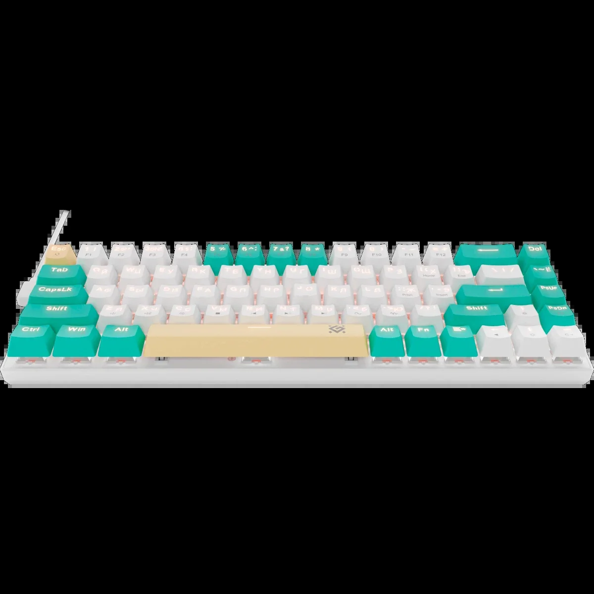 Defender Механическая клавиатура Vexx Pro GK-084 RU,RGB,бел/зел,68кн,красн.св