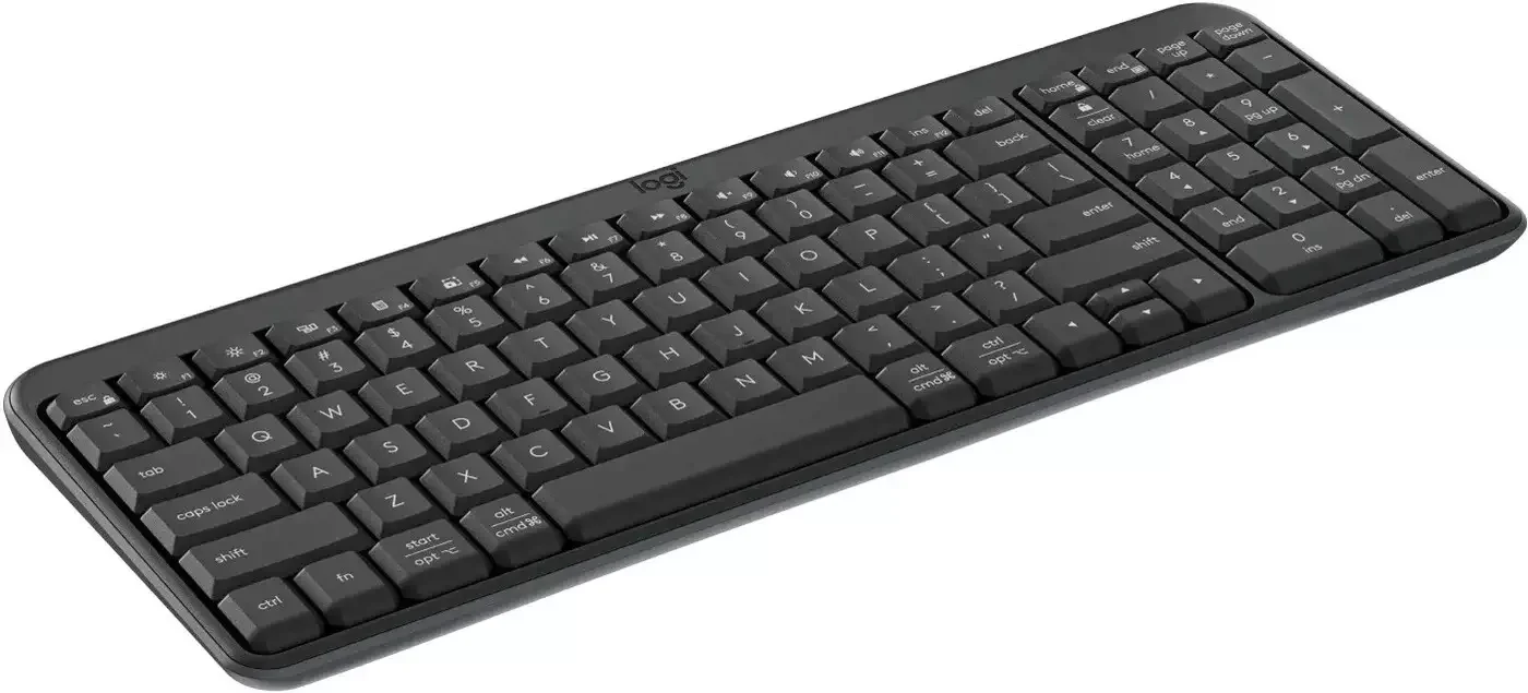 Logitech Клавиатура беспроводная K250 Bluetooth, мультимедийная, slim, RUS, графит.