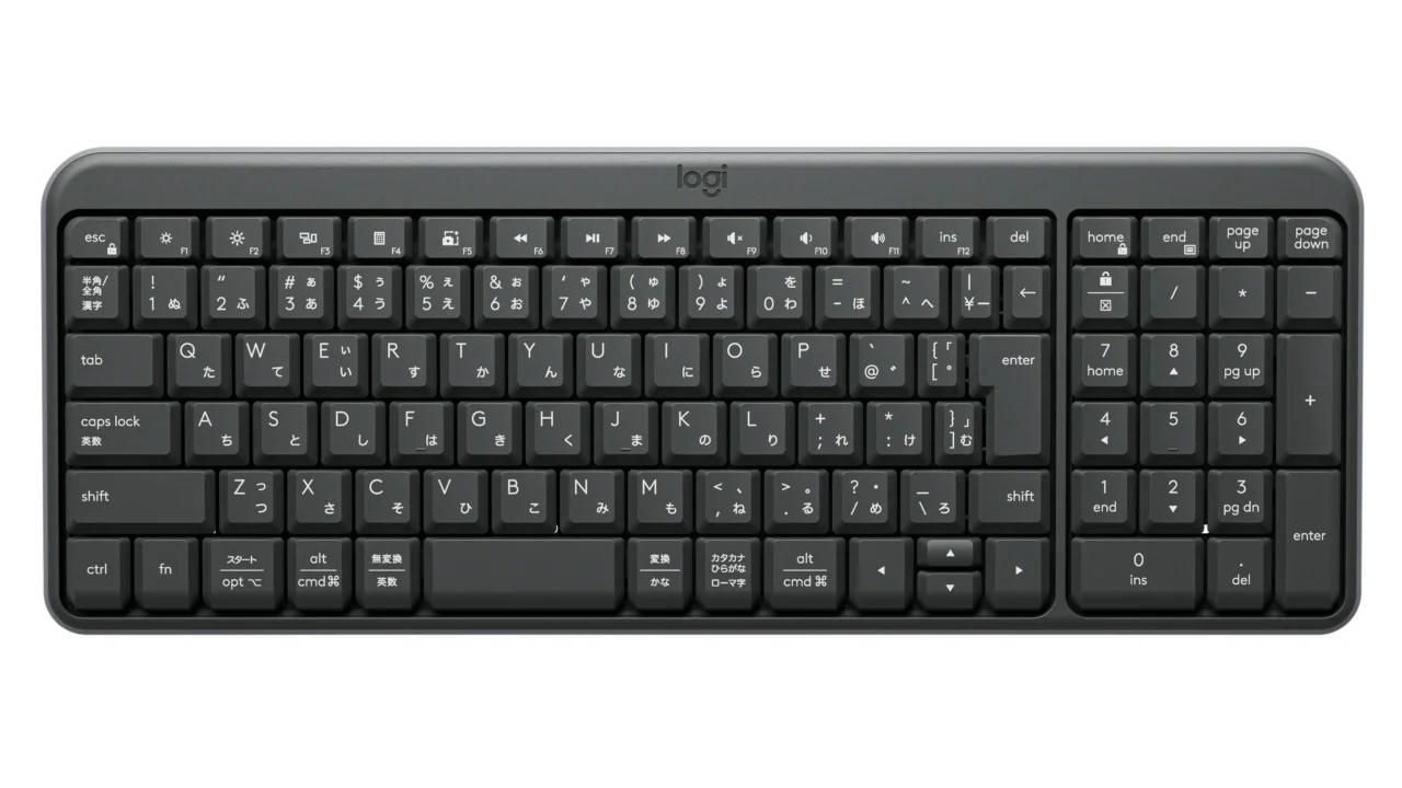 Logitech Клавиатура беспроводная K250 Bluetooth, мультимедийная, slim, RUS, графит.
