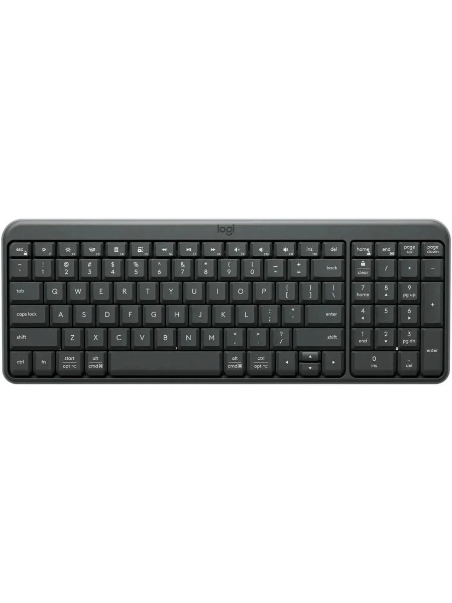 Logitech Клавиатура беспроводная K250 Bluetooth, мультимедийная, slim, RUS, графит.