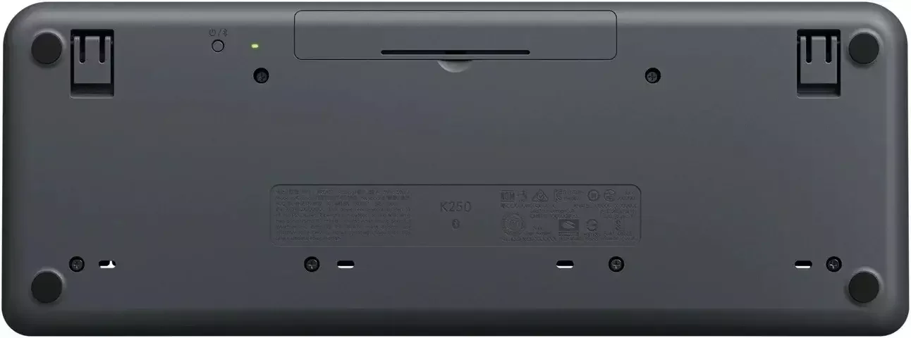 Logitech Клавиатура беспроводная K250 Bluetooth, мультимедийная, slim, RUS, графит.