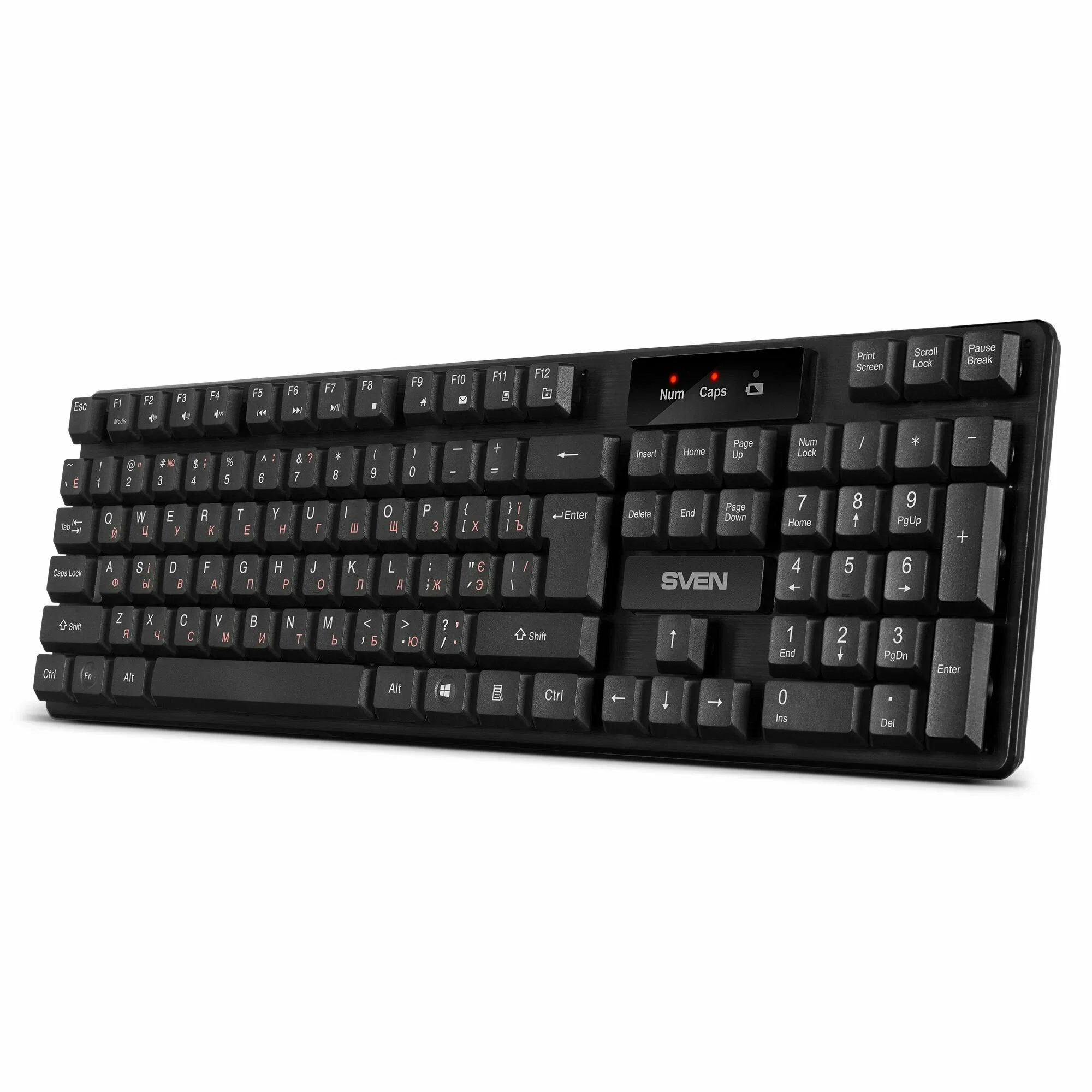 SVEN Клавиатура беспроводная KB-C2300W (2,4 GHz, 104кл.)