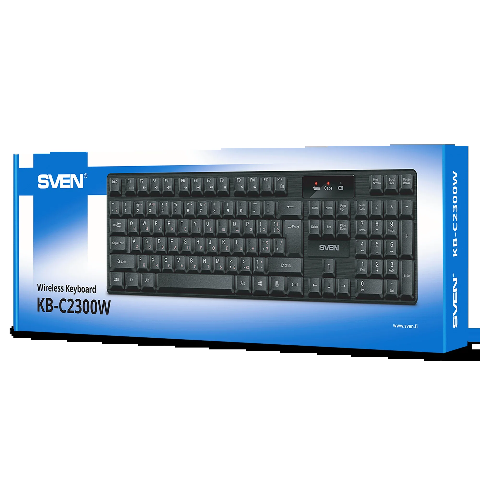 SVEN Клавиатура беспроводная KB-C2300W (2,4 GHz, 104кл.)