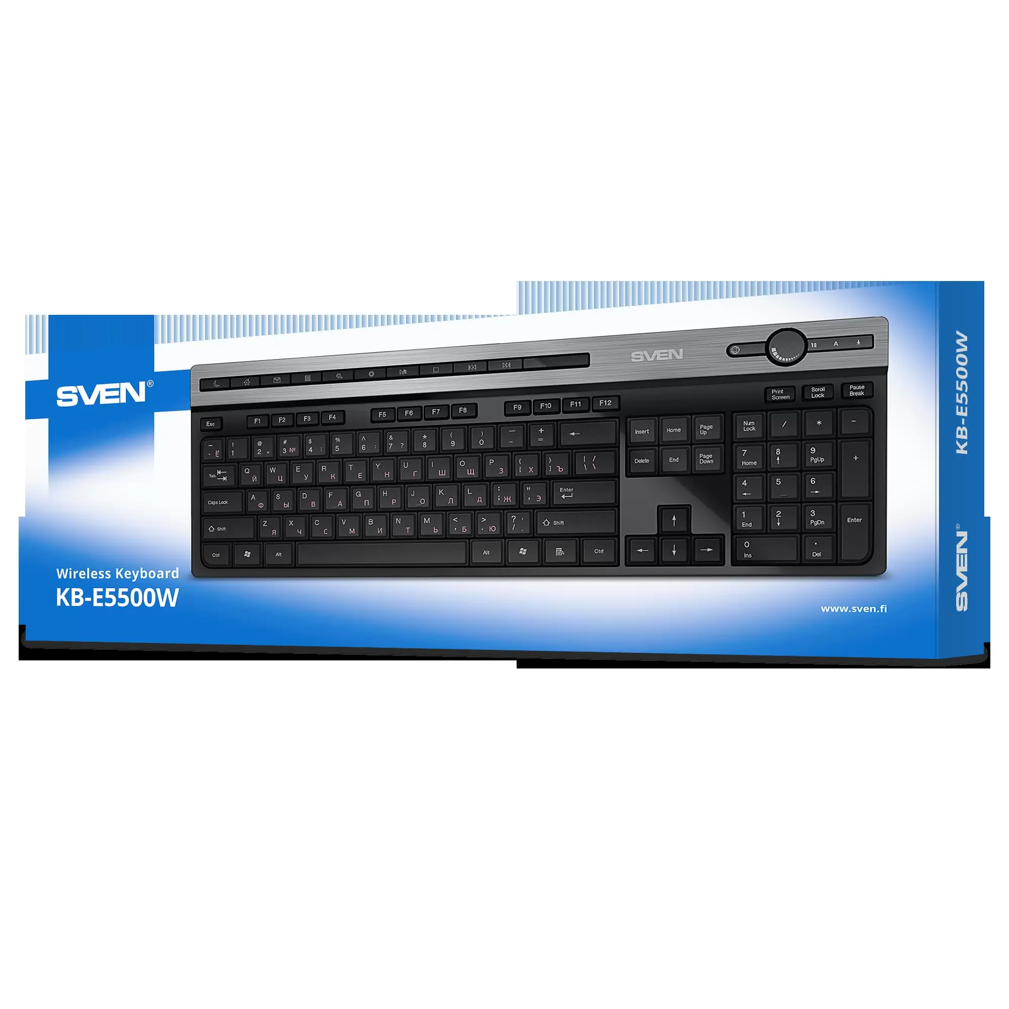 SVEN Клавиатура беспроводная KB-E5500W (2,4 GHz, 115кл.)