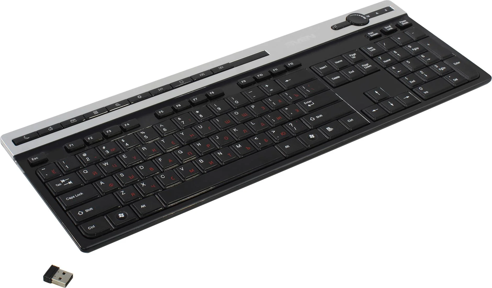 SVEN Клавиатура беспроводная KB-E5500W (2,4 GHz, 115кл.)