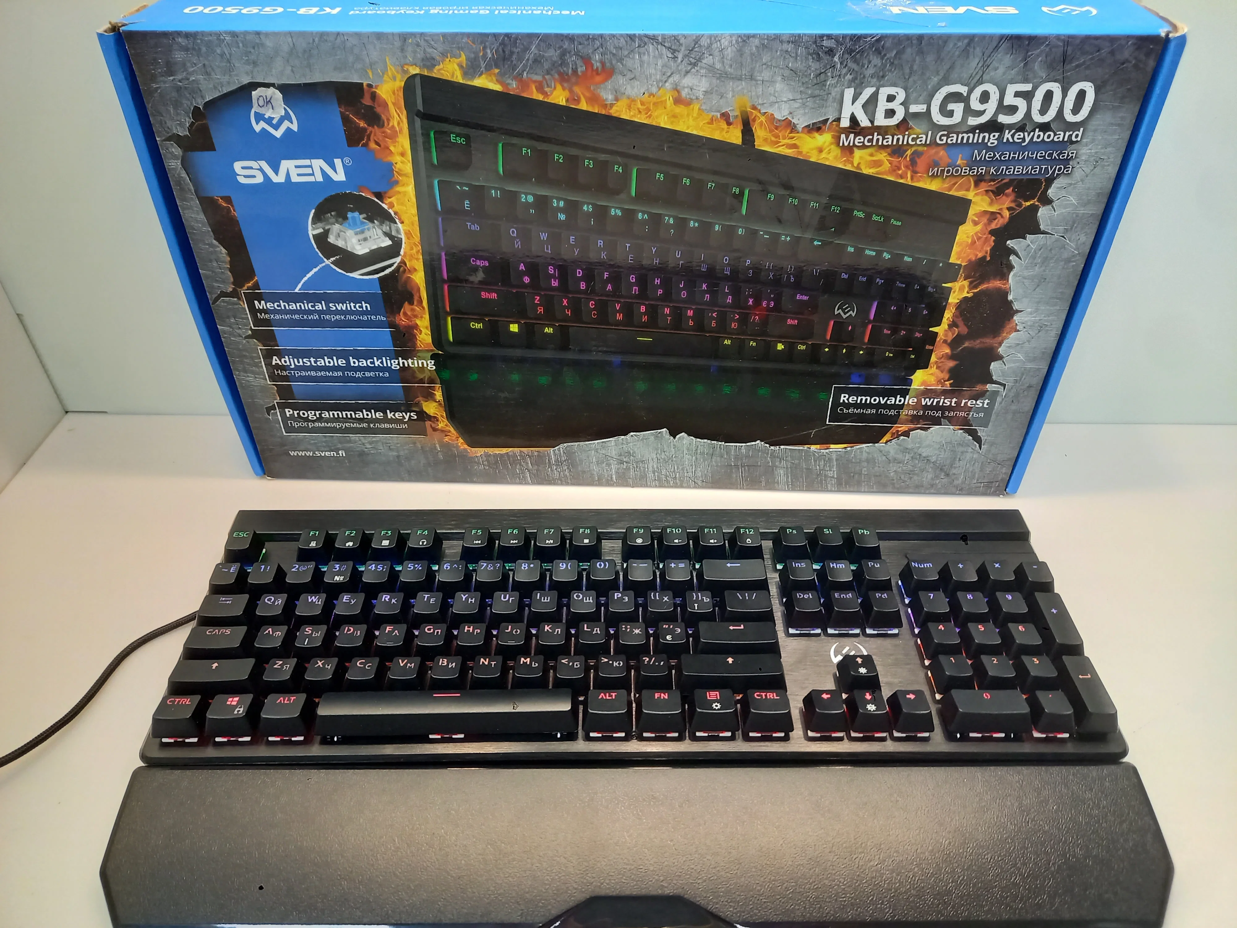 SVEN Клавиатура игровая механическая KB-G9500 (104кл, ПО, подсветка )
