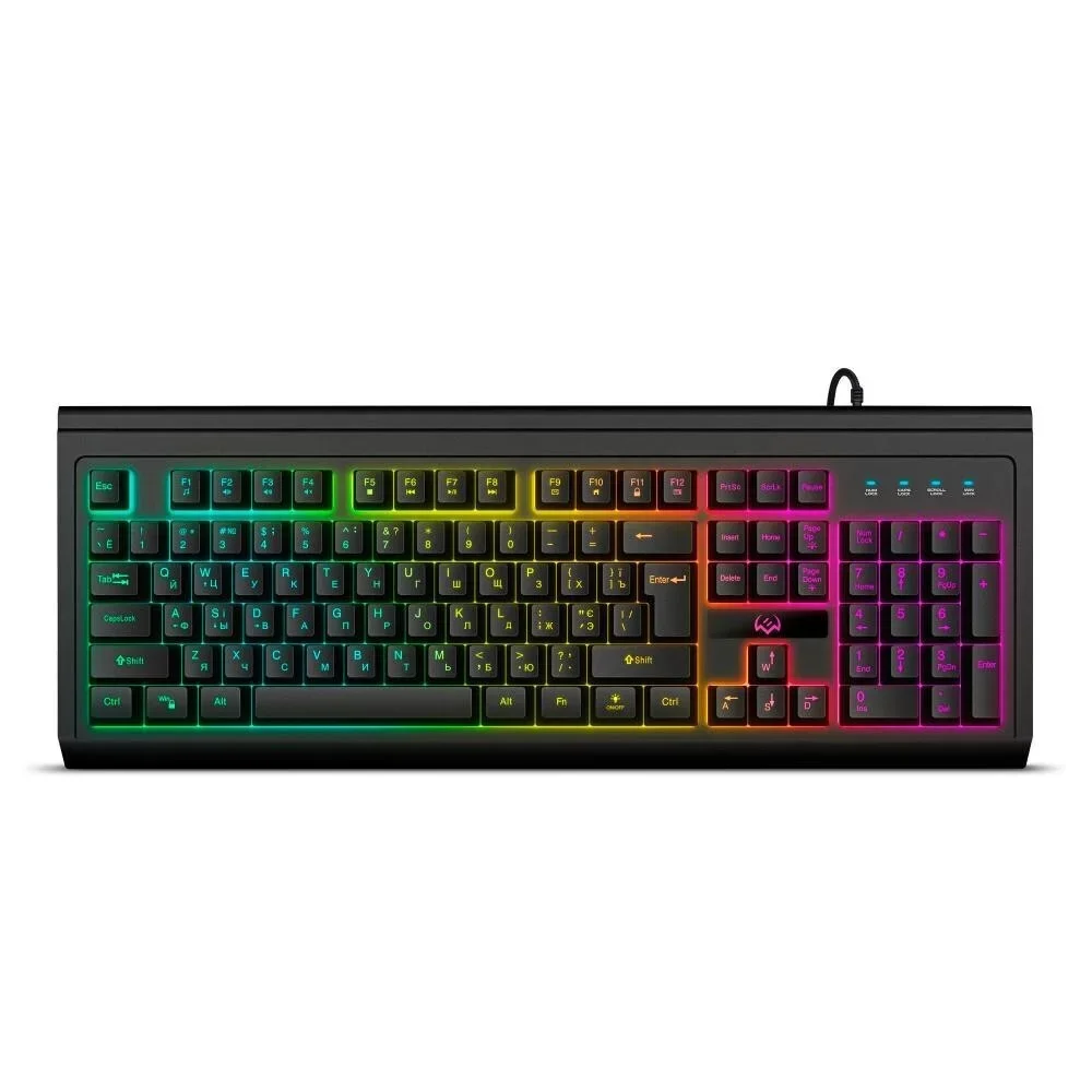 SVEN Клавиатура проводная игровая KB-G8400 (104кл, ПО, RGB-подсветка)  1