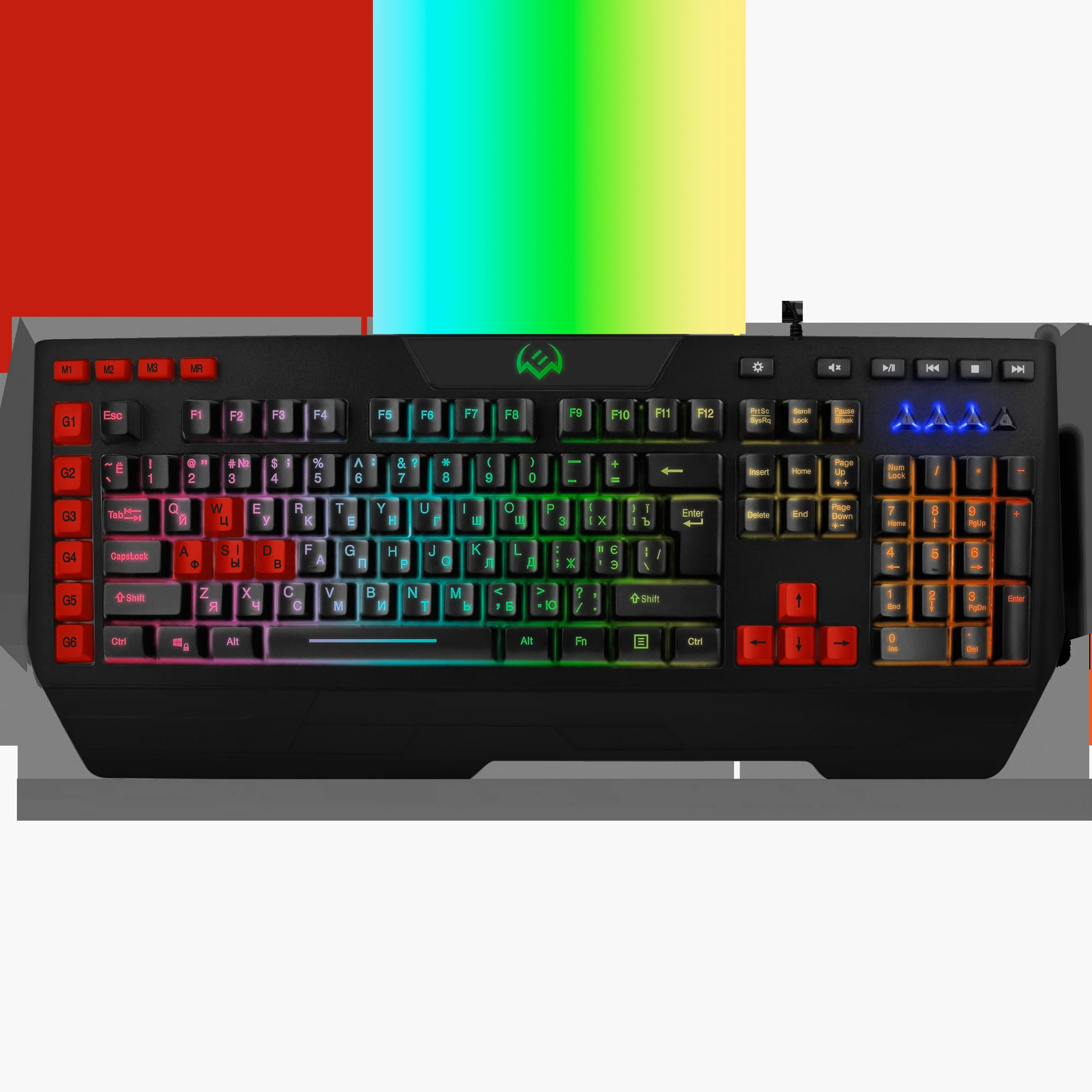 SVEN Клавиатура проводная игровая KB-G9600 (120кл, макросы, подсветка)