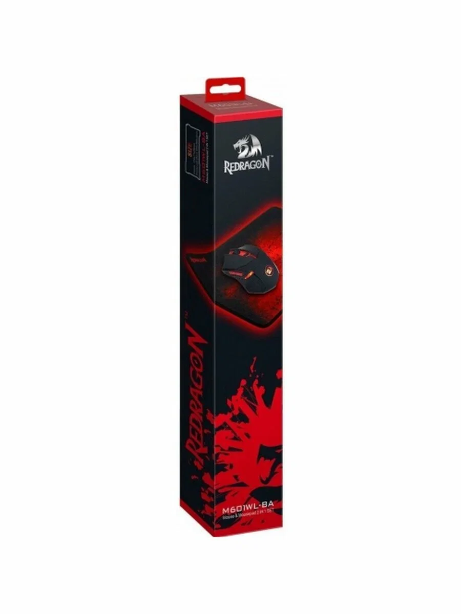 Redragon Игровой набор M601WL-BA RU,беспроводная мышь+ковер
