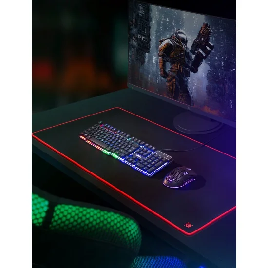 Defender Игровой коврик Black Ultra XXL 900*450*3мм