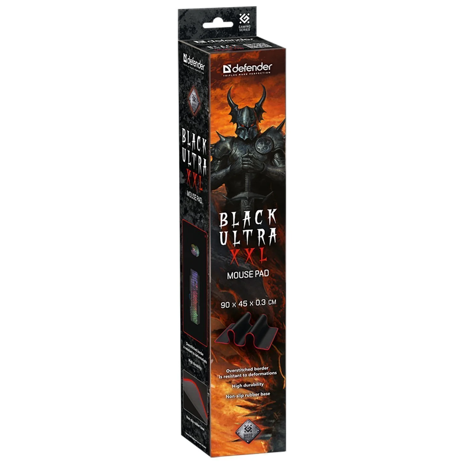 Defender Игровой коврик Black Ultra XXL 900*450*3мм