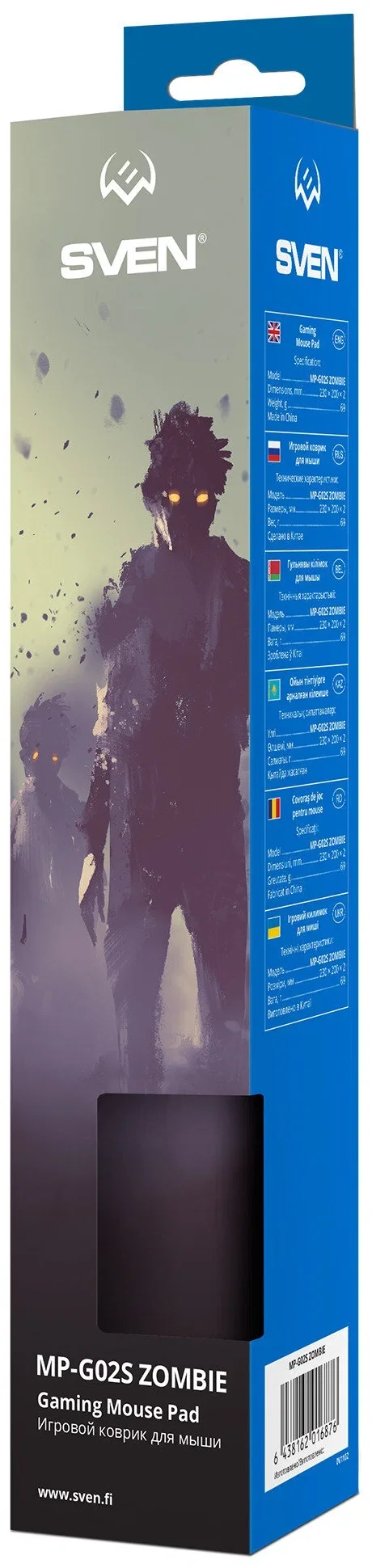 SVEN Коврик для мыши игровой MP-G02S Zombie (230x200x2мм, ткань + резина)