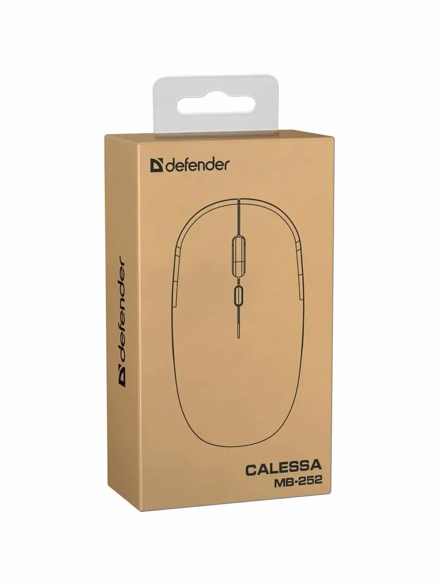 Defender Беспроводная оптическая мышь Calessa MB-252 Бел,4кн,2.4G+BT,500мАч,радуж