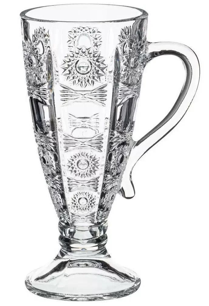 НАБОР ИЗ 4-Х КРУЖЕК "MUZA CRYSTAL" 250 МЛ. ВЫСОТА=16,5 СМ. (КОР=12НАБ.)