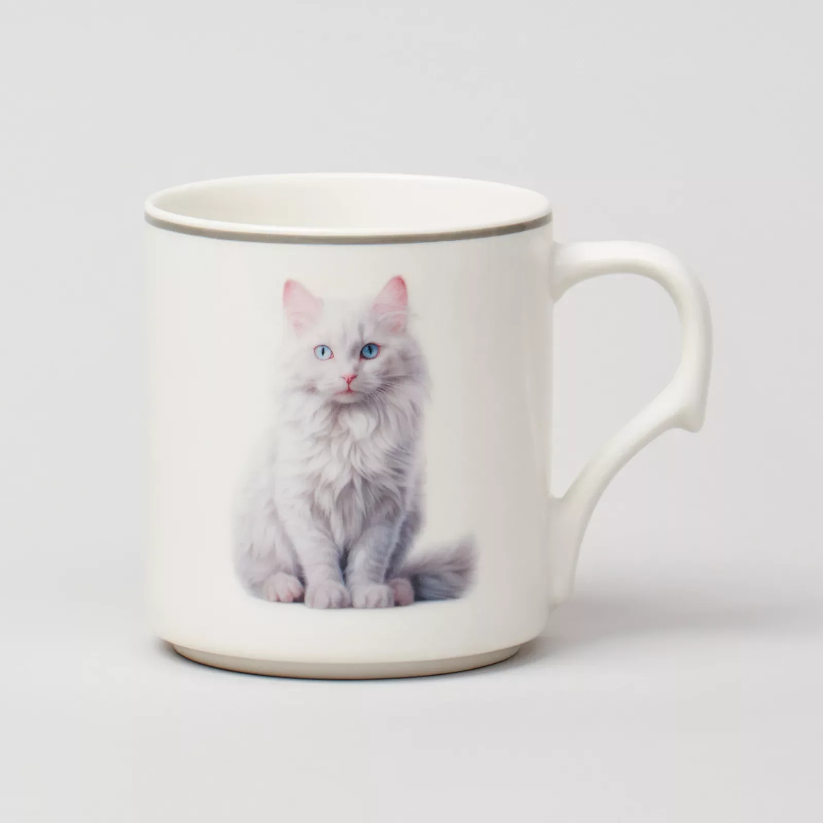 НАБОР КРУЖЕК "MEOW" 4ШТ НА ПОДСТАВКЕ 368МЛ. (КОР=8ШТ.)
