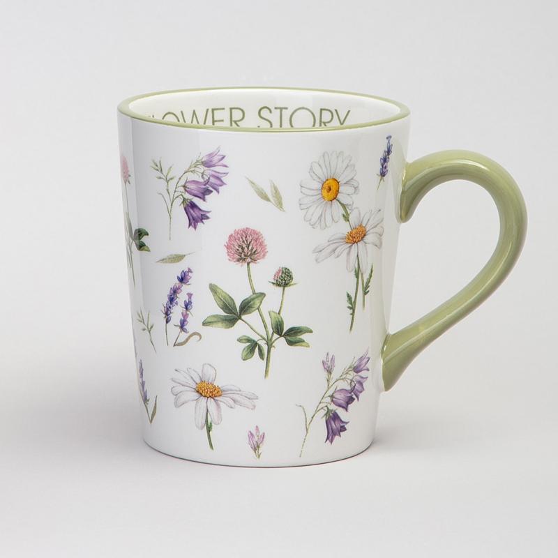 ARTI-M КРУЖКА AGNESS "FLOWER STORY" 13*9,5*10,5 СМ 400 МЛ (КОР=36ШТ.)