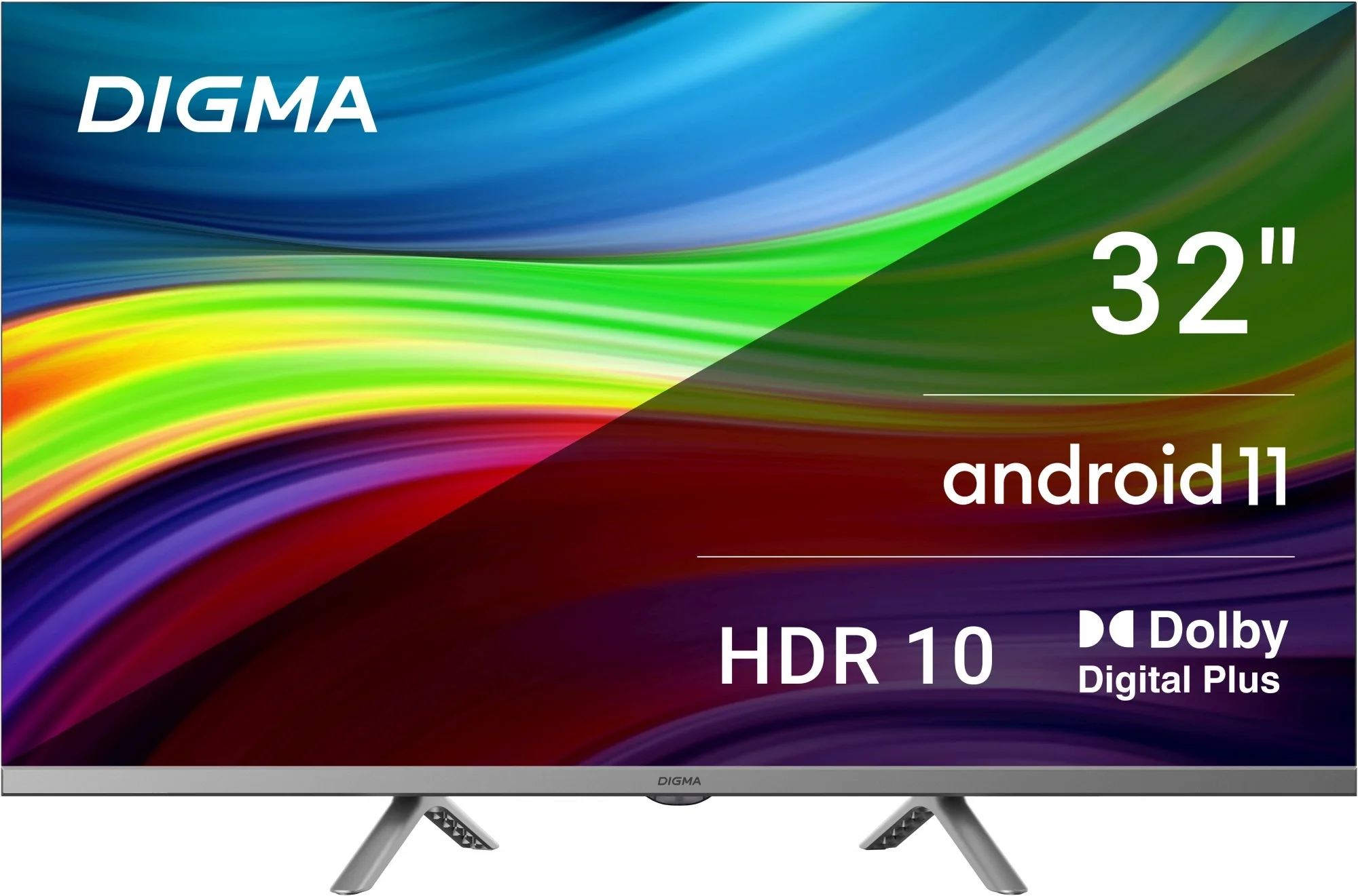Телевизор LED 32" Digma DM-LED32SBB39 HD Smart Android TV