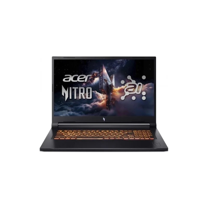 Ноутбук Acer Nitro V 17 AI ANV17-41-R9Q9 AMD Ryzen 7 260/16Gb/SSD1Tb/RTX5060 8Gb (95W)/17.3"/IPS/QHD/2560x1440/165Hz/NoOS/Black/3.1kg (NH.QYVCD.007)