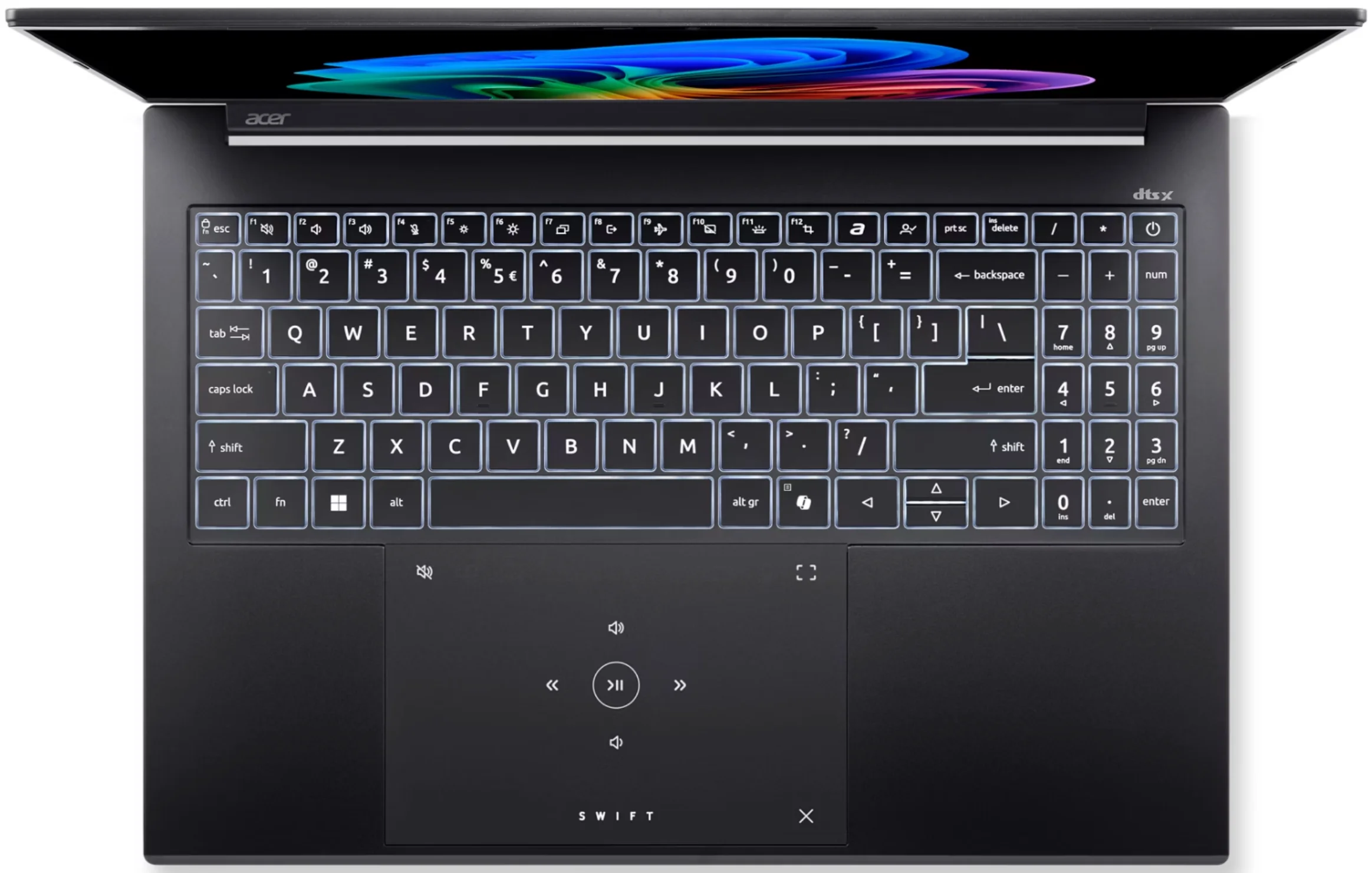 Ноутбук Acer Swift Go 16 SFG16-74-568D Intel Core Ultra 5 226V/16Gb/SSD1Tb/16"/OLED/WUXGA+/2048x1280/120Hz/NoOS/Black/1.52kg (NX.JNMCD.001)