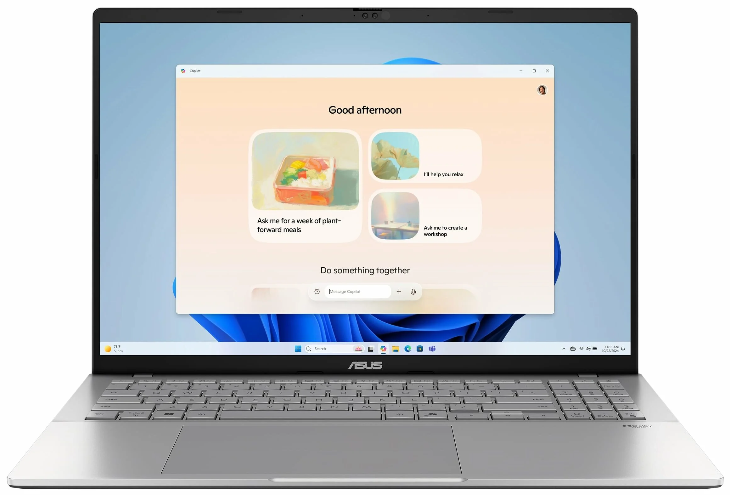 Ноутбук ASUS Vivobook S16 M3607HA-RP244 AMD Ryzen 7 260/32Gb/SSD512Gb/16"/IPS/WUXGA/1920x1200/60Hz/NoOS/Matte Gray/1.7kg (90NB16F1-M00ES0)