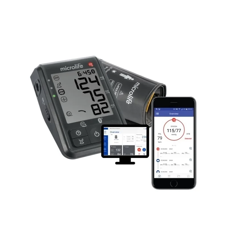 Тонометр Microlife BP B6 Connect с адаптером и опцией передачи данных через Bluetooth