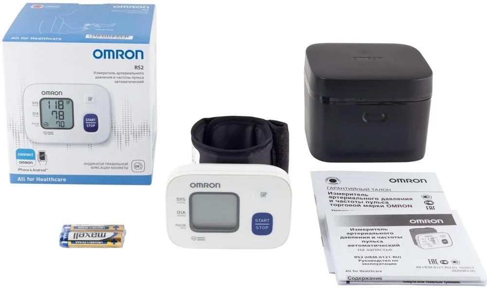 Тонометр Omron RS2 (HEM-6121-RU)