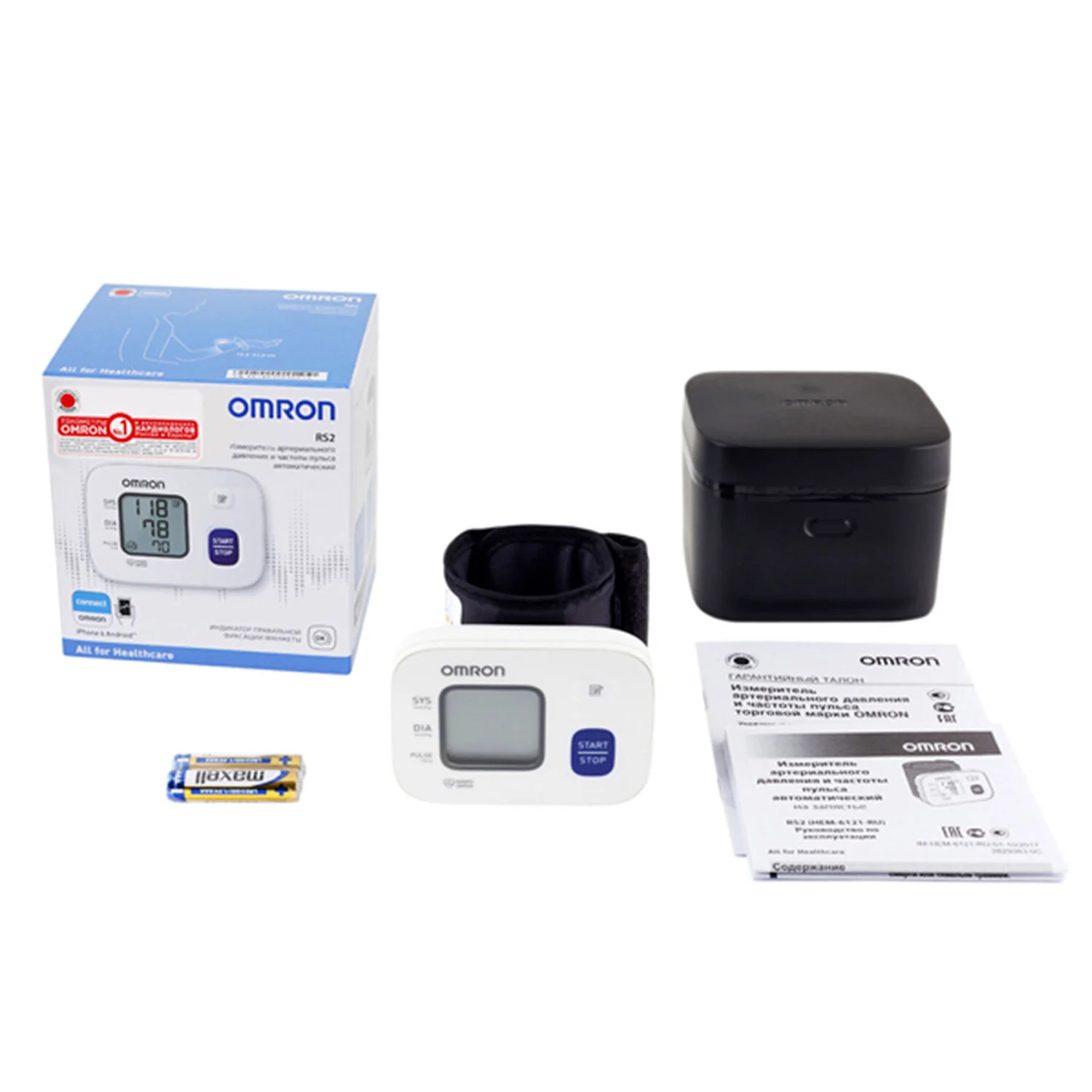 Тонометр Omron RS2 (HEM-6121-RU)
