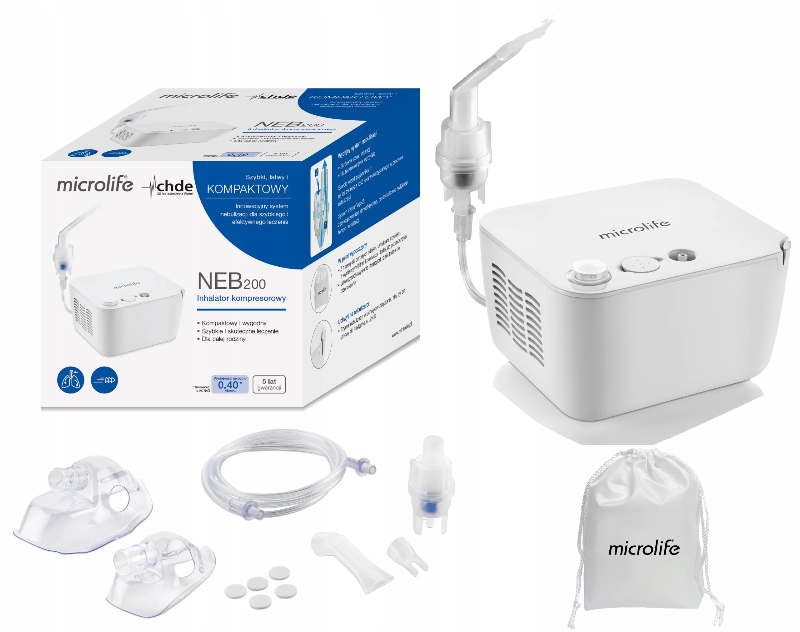 Ингалятор, небулайзер Microlife NEB-200