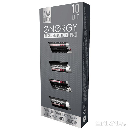 Элемент питания Energy Pro LR03/10K (ААА)