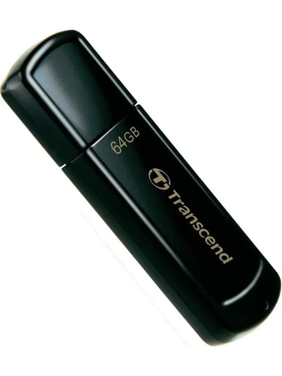 Флеш накопитель 64GB Transcend JetFlash 350, USB 2.0, Черный