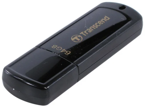 Флеш накопитель 64GB Transcend JetFlash 350, USB 2.0, Черный
