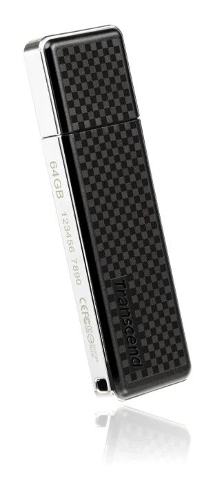 Флеш накопитель 64GB Transcend JetFlash 780, USB 3.1, Черный/Хром
