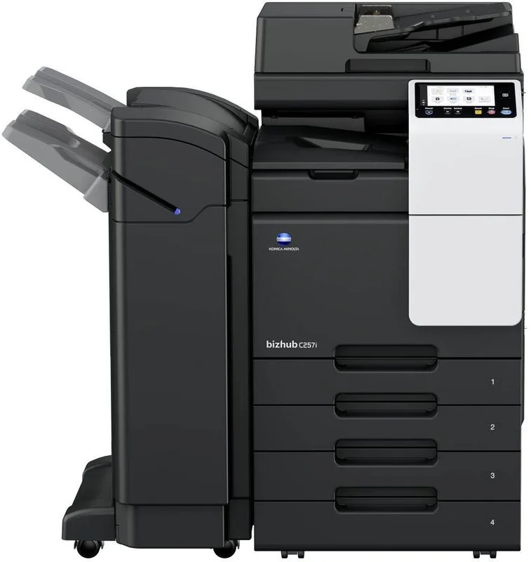 МФУ лазерное цветное Konica Minolta bizhub C257i (A3, 6Гб, 25 стр/мин, дуплекс, сеть, 256Гб(SSD),7" панель, 2x500 л, без