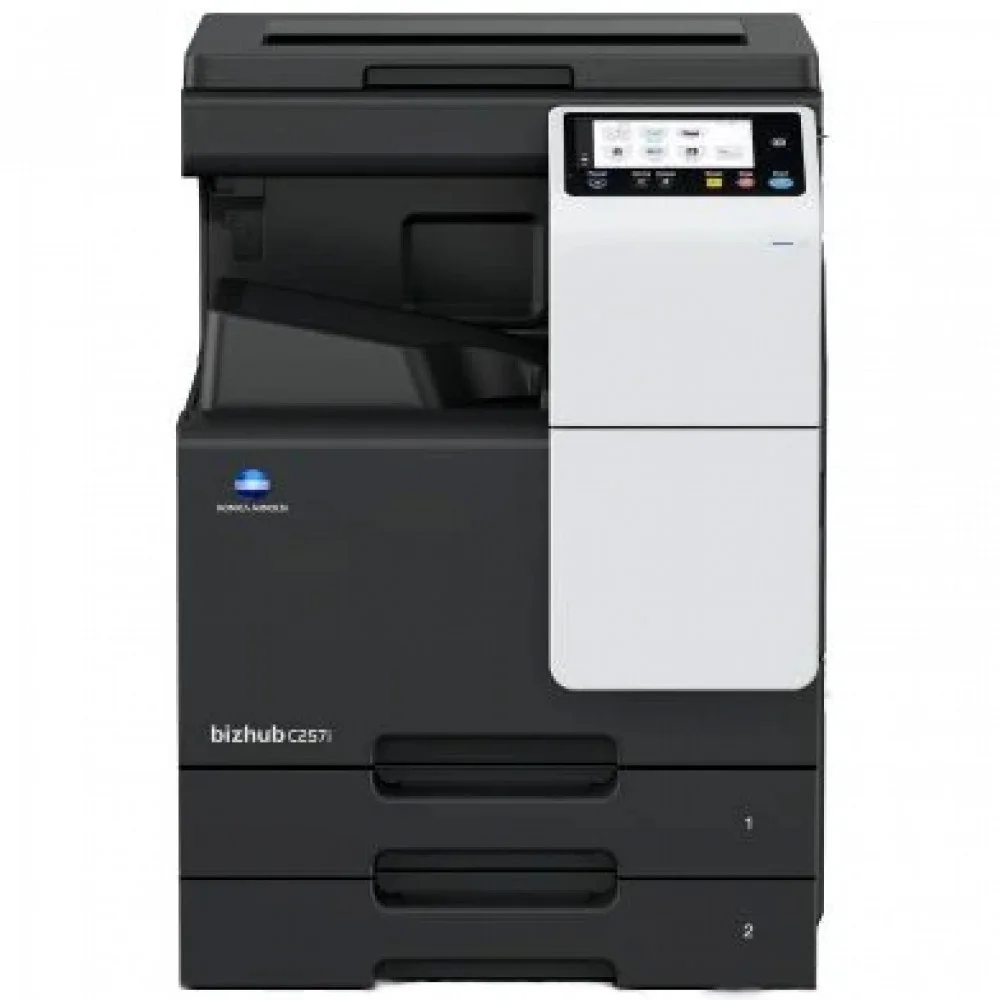 МФУ лазерное цветное Konica Minolta bizhub C257i (A3, 6Гб, 25 стр/мин, дуплекс, сеть, 256Гб(SSD),7" панель, 2x500 л, без