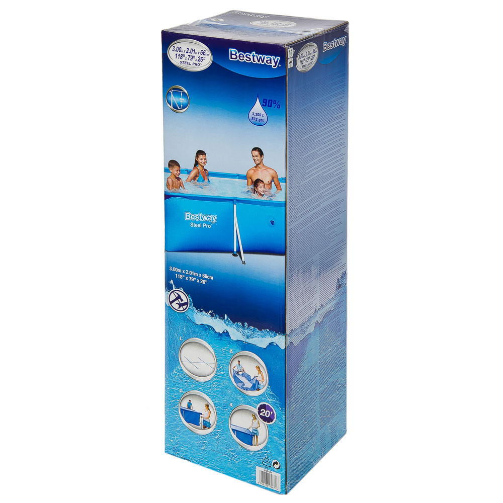 VETTA BESTWAY Бассейн каркасный, ПВХ, 300х201х66см, 3300л, 56404