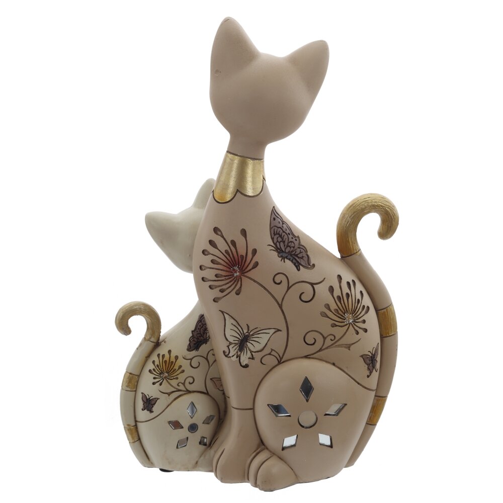 Фигурка декоративная "Кошка с котенком", L16 W7,5 H26,5 см