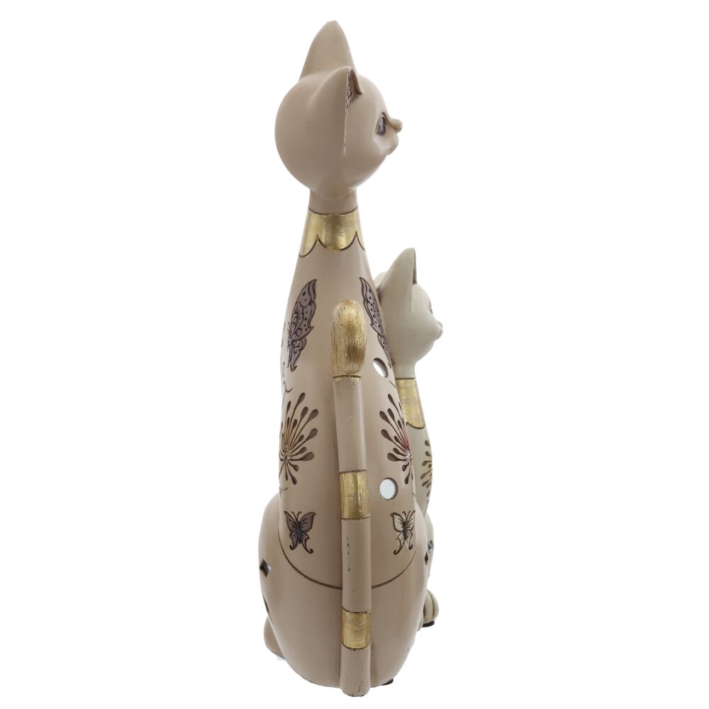 Фигурка декоративная "Кошка с котенком", L16 W7,5 H26,5 см