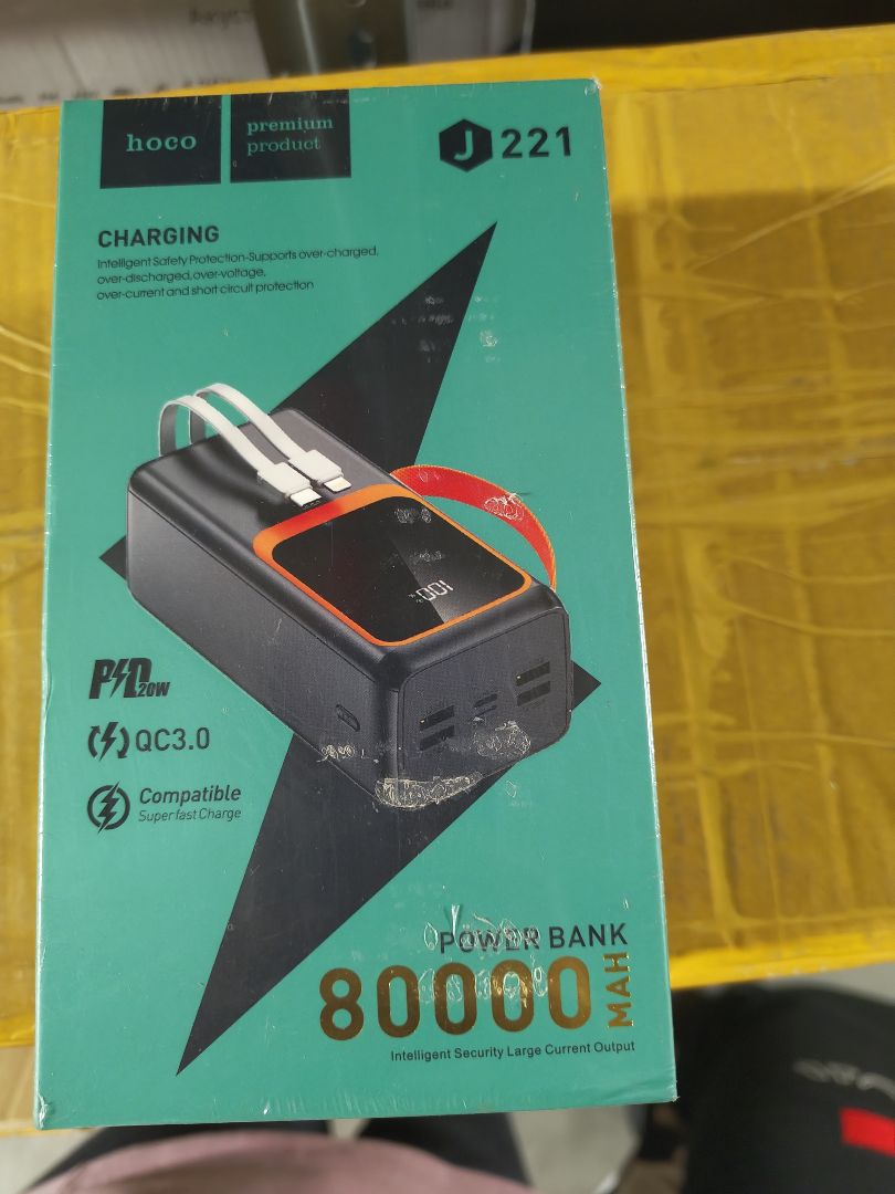 Внешний аккумулятор (Power Bank) 80 000 mAh, HOCO J221