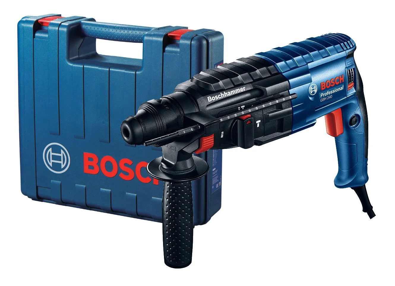 Перфоратор Bosch GBH 240 патрон:SDS-plus уд.:2.7Дж 790Вт (кейс в комплекте)