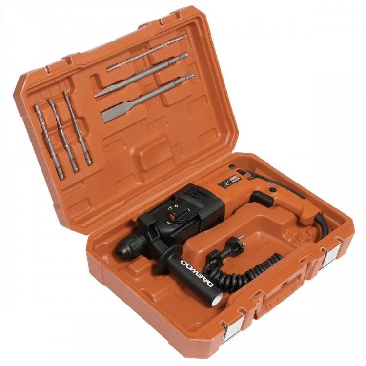 Перфоратор Daewoo DAH 820 патрон:SDS-plus уд.:3Дж 820Вт (кейс в комплекте)