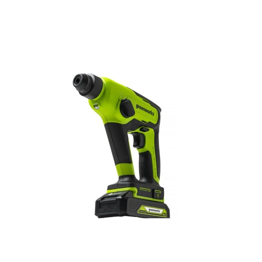 Перфоратор Greenworks GD24SDS1K2 патрон:SDS-plus уд.:1.2Дж аккум.