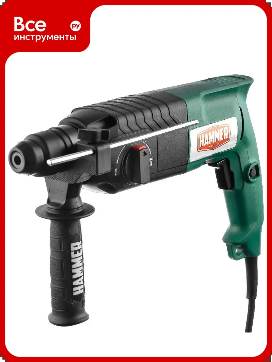 Перфоратор Hammer PRT800A патрон:SDS-plus уд.:2.6Дж 800Вт (кейс в комплекте)