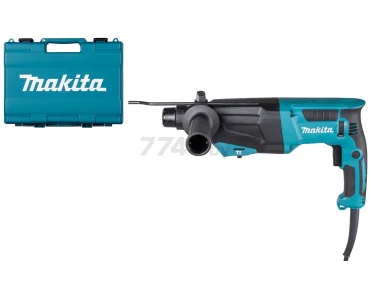 Перфоратор Makita HR2670 патрон:SDS-plus уд.:3Дж 800Вт (кейс в комплекте)