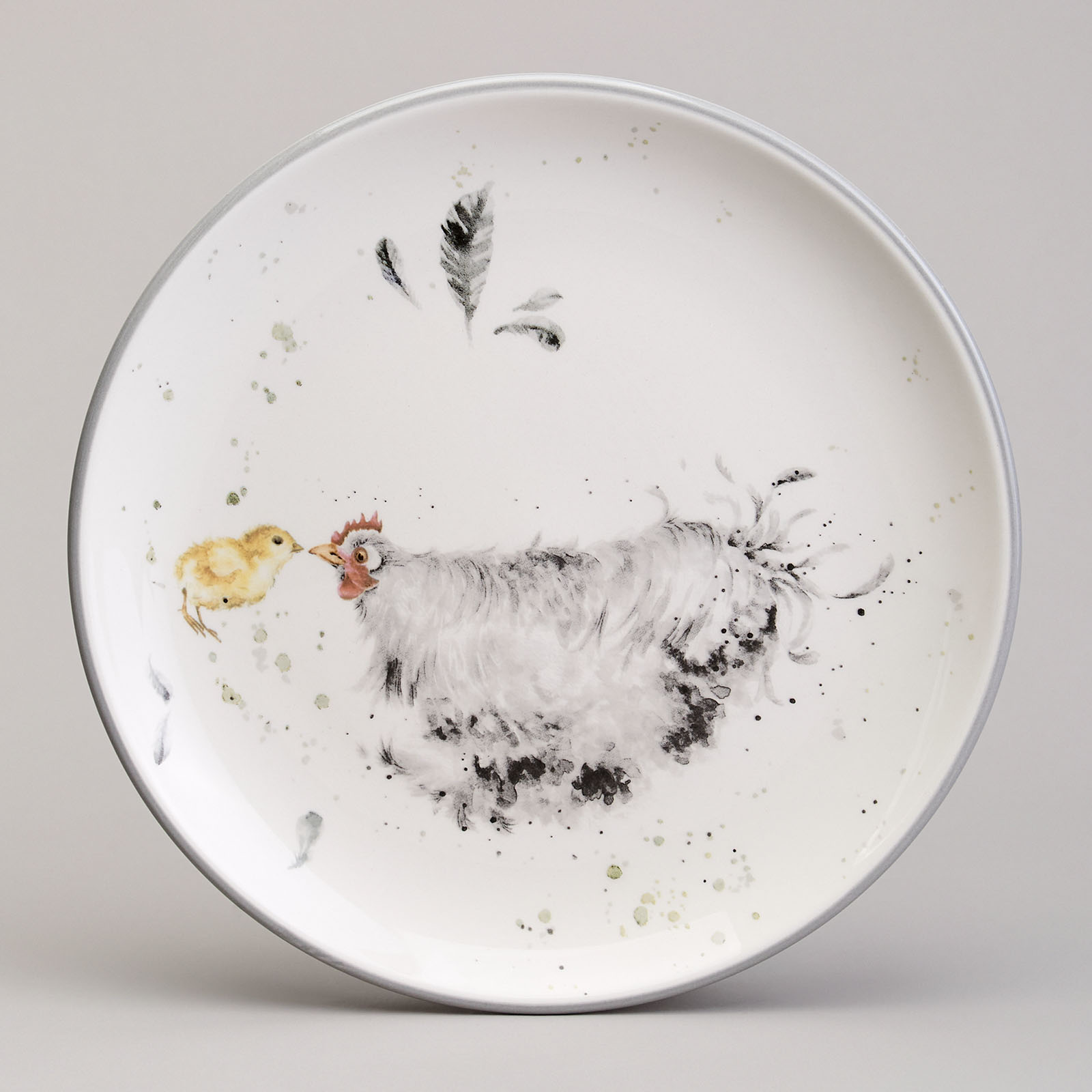 ARTI-M FUNNY HENS ТАРЕЛКА ЗАКУСОЧНАЯ  21*2,5 СМ (КОР=24ШТ.)
