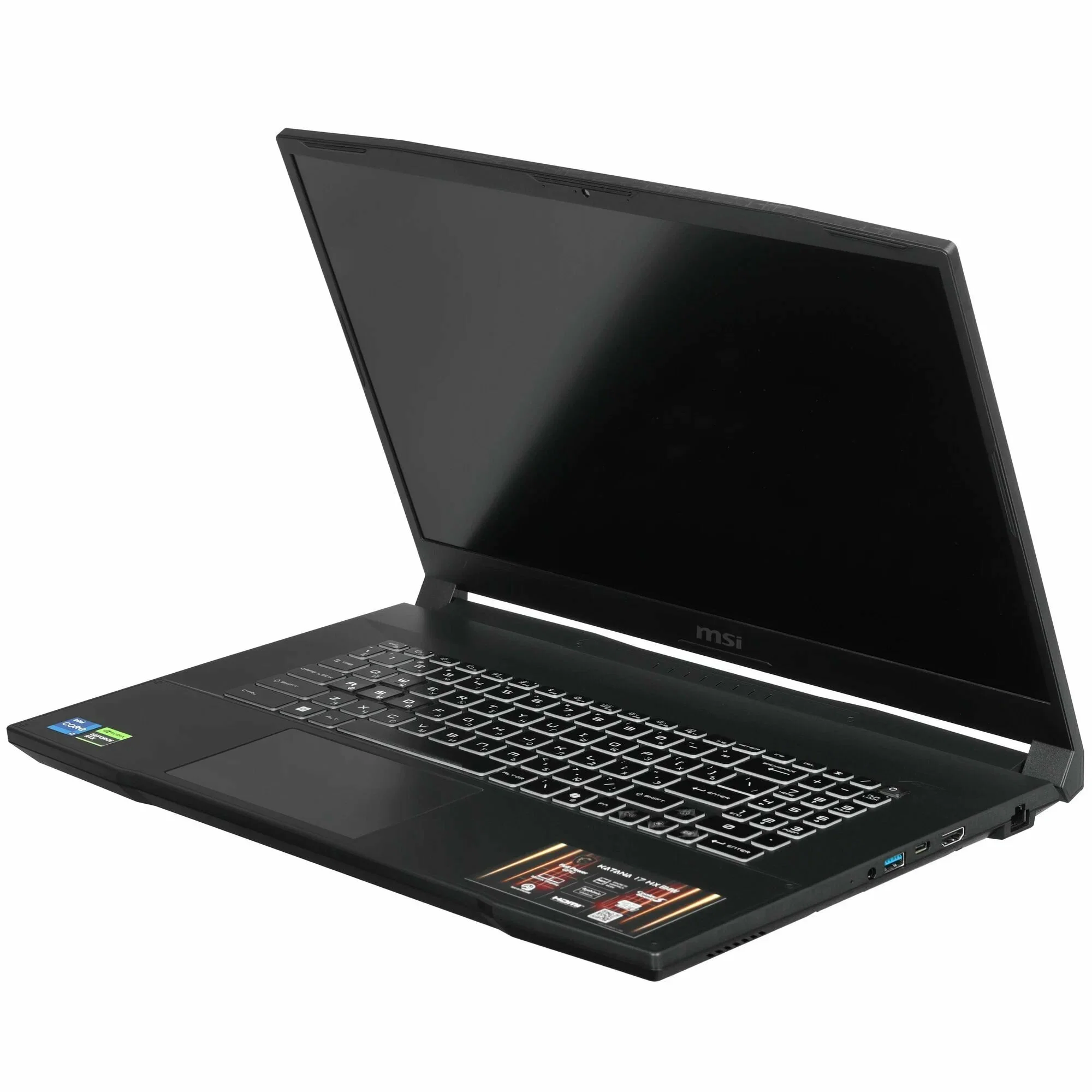 Ноутбук MSI Katana 17 HX B14WFK-275XRU Intel Core i5-14450HX/32Gb/SSD1Tb/RTX5060 8Gb (115W)/17.3"/IPS/FHD/1920x1080/144Hz/NoOS/Black/2.7kg (9S7-17L791
