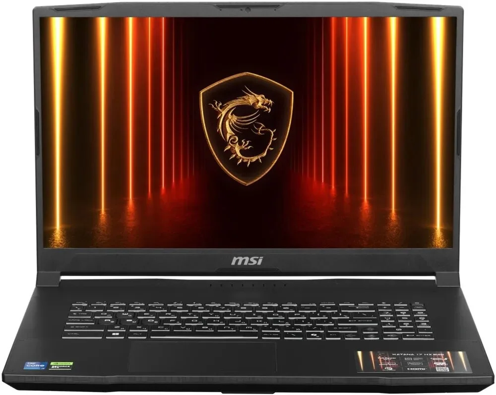 Ноутбук MSI Katana 17 HX B14WFK-276XRU Intel Core i7-14650HX/32Gb/SSD1Tb/RTX5060 8Gb (115W)/17.3"/IPS/QHD/2560x1440/240Hz/NoOS/Black/2.7kg (9S7-17L791