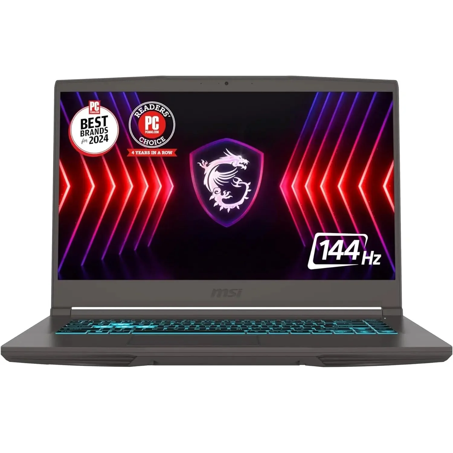 Ноутбук MSI Thin 15 B2RVE-3450XRU Intel Core 5 210H/16Gb/SSD512Gb/RTX4050 6Gb (45W)/15.6"/IPS/FHD/1920x1080/144Hz/NoOS/Cosmos Gray/1.86kg (9S7-16R831-