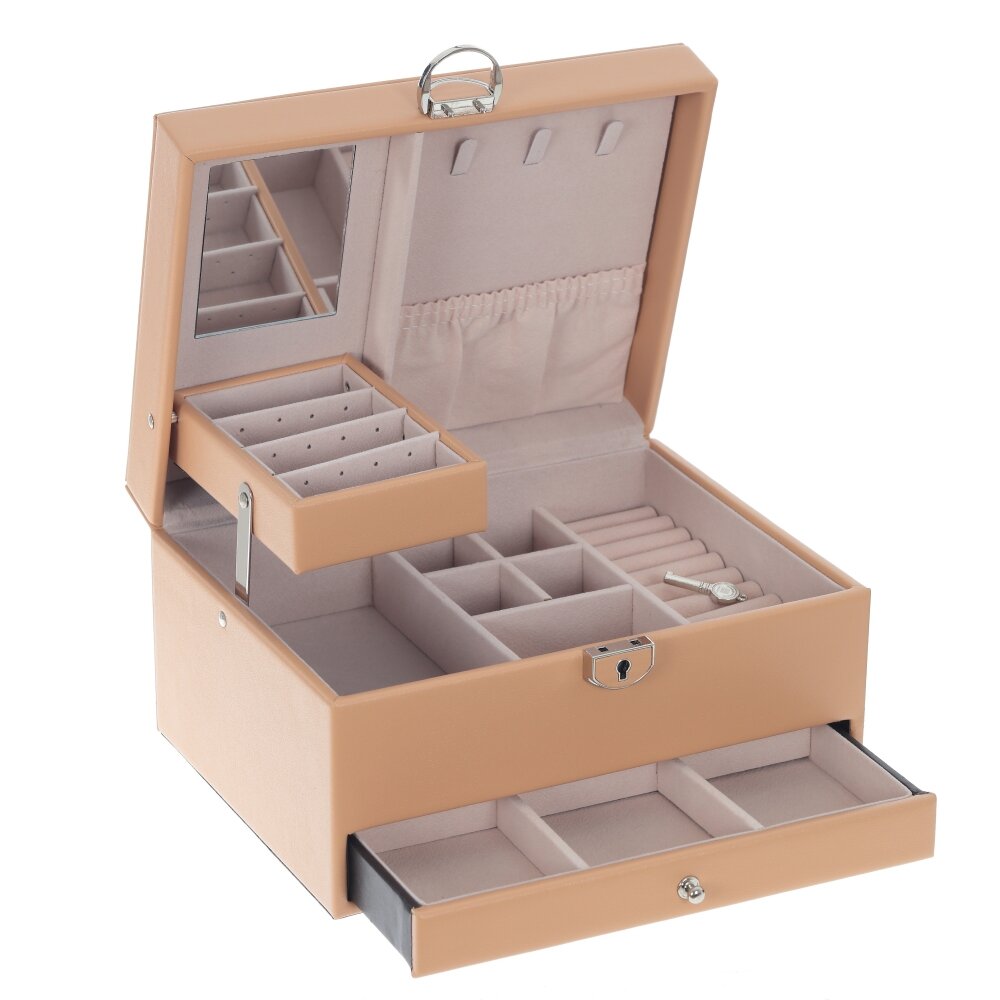 Шкатулка для украшений, L22,5 W17 H12 см